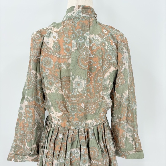 Buru Pink Label Paisley Floral Maxi Dress Extra Small - Picture 7 of 14